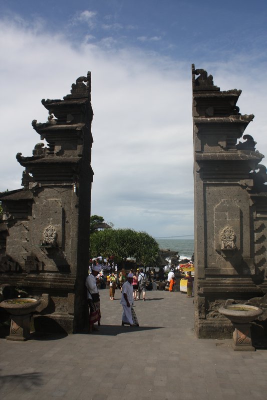 The entrance to Tanah Lot