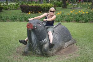 Ruth rides a Hog