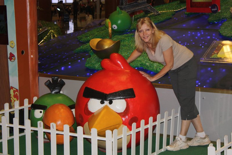 Ruth tried to calm an angry bird
