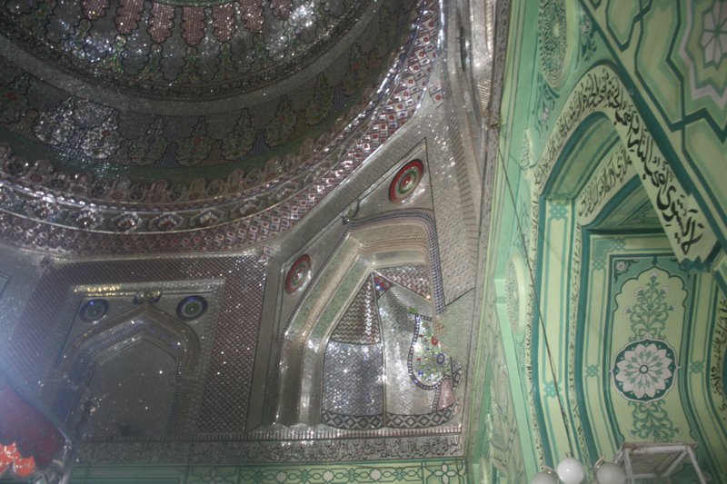 The interior of muslim saints tomb