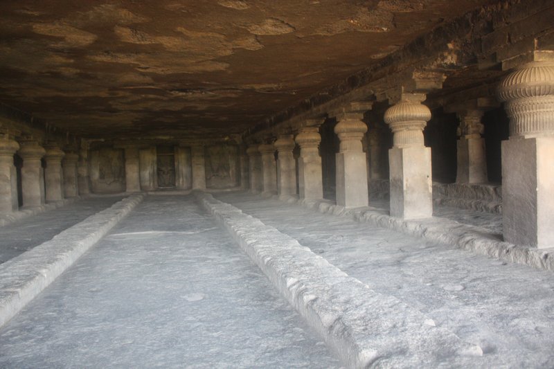 Cave 5 is thought to have been a monastic meeting hall