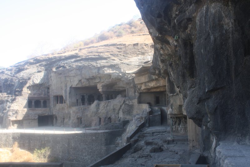 Looking back from cave 1