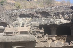 Indra Sabha is the finest of the Jain Caves