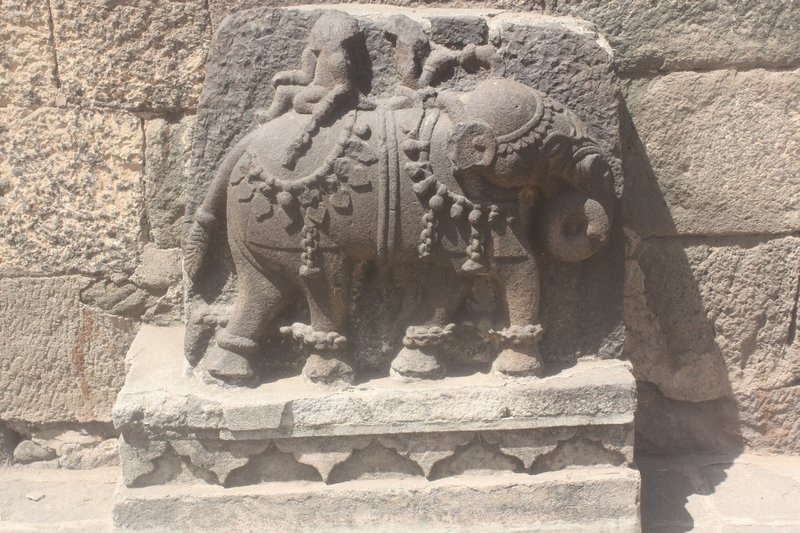 Carving near the fort entrance