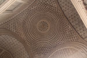The stunning ceiling of the "Poor mans Taj"