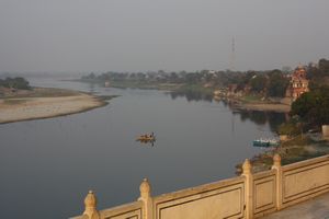 The Yamuna River from behind the Taj Mahal