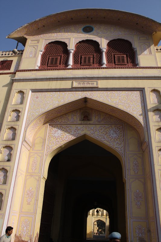 The entrance to the Hawa Mahal