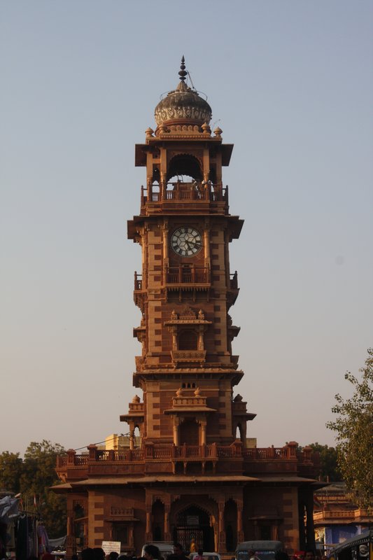 The clock tower dominates Sardar Market