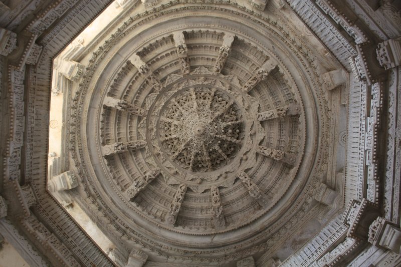 Chaumukha Mandir's ceiling