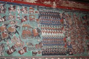 One of the lovely murals at the palace