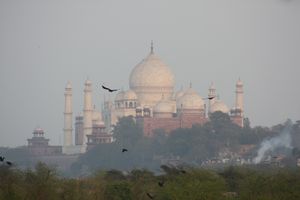 The Taj dominates the city