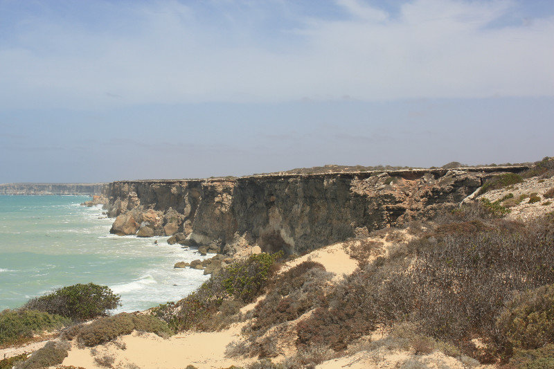 Miles of rugged cliffs