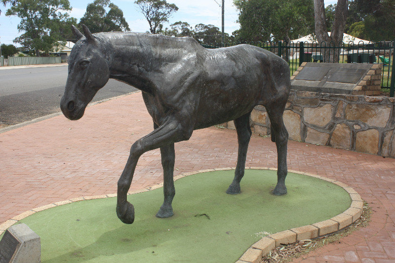 The horse the town is named after