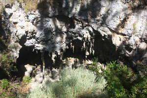 The entrance from above