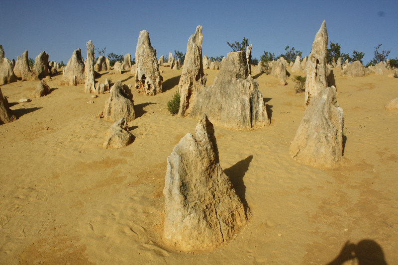The dunes are littered with formations