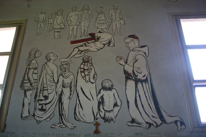 Murals on the chapels walls