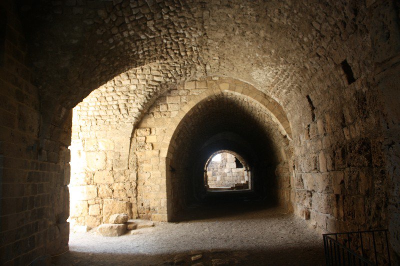 Then entrance tunnel of the castle