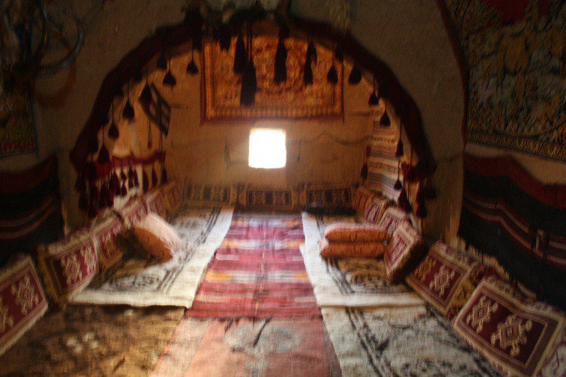Interior of a traditional beehive house