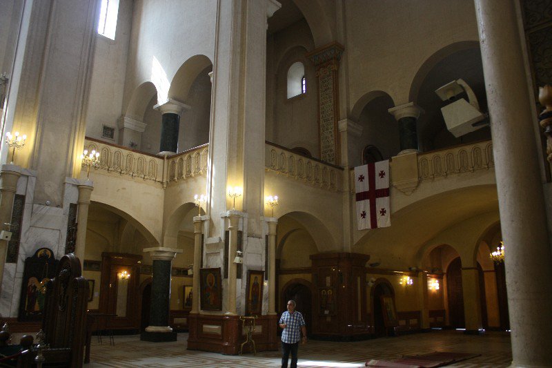 The interior of Tsminda Sameda Cathedral