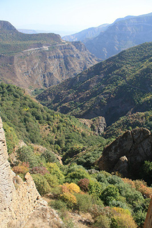Armenian valley below the monastery