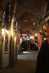 Inside the huge bazaar