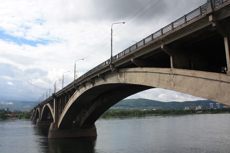The bridge across the Yenisey
