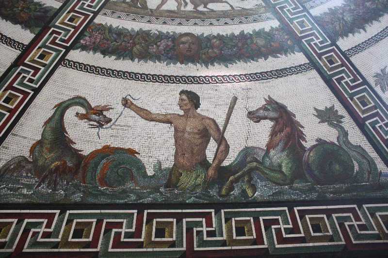 Mosaics decorated the floors