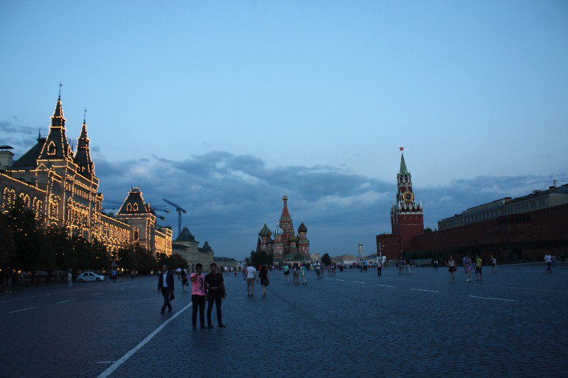 Red square by night