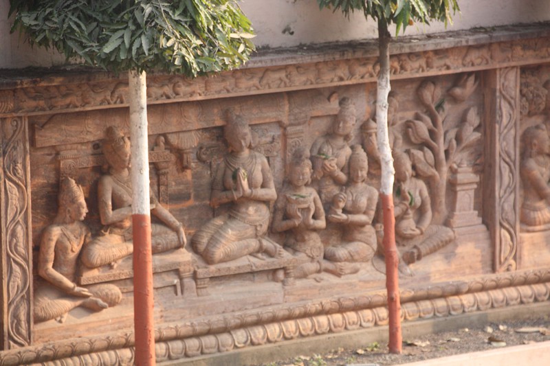 Temple carving