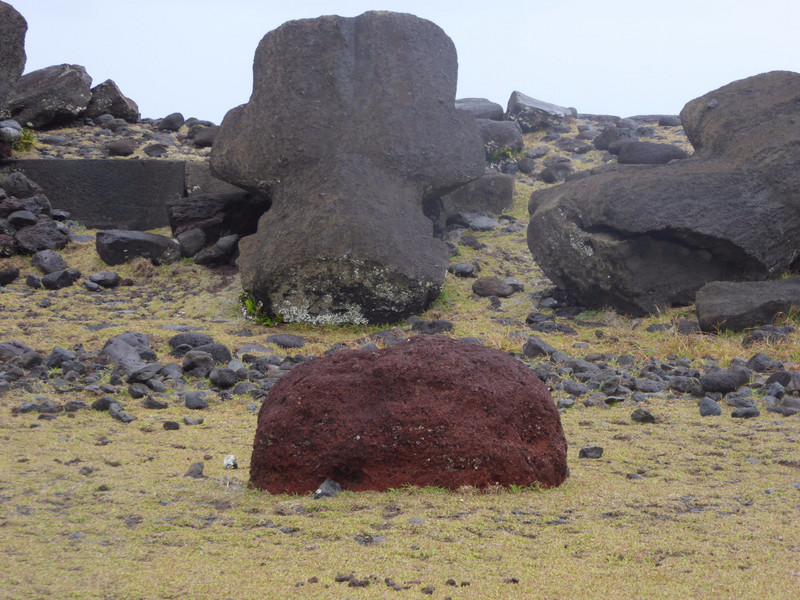Fallen Moai loses its topknot