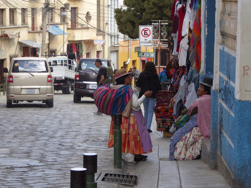 Streets of central La Paz