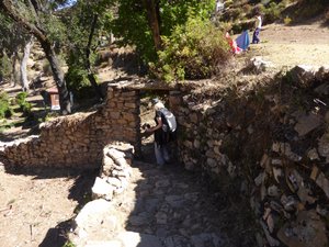 Ruth navigates the Inca stairway