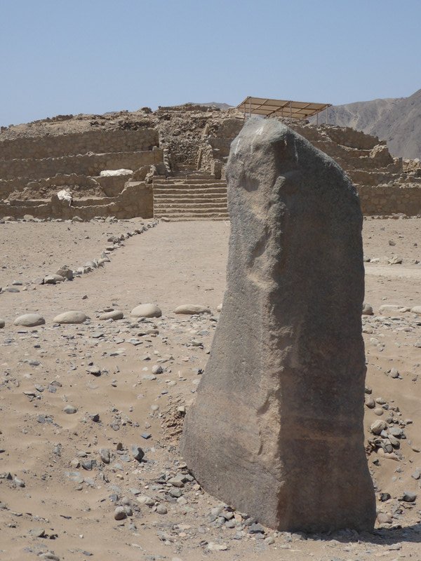A monolith at Caral 