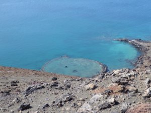 Crater in the sea