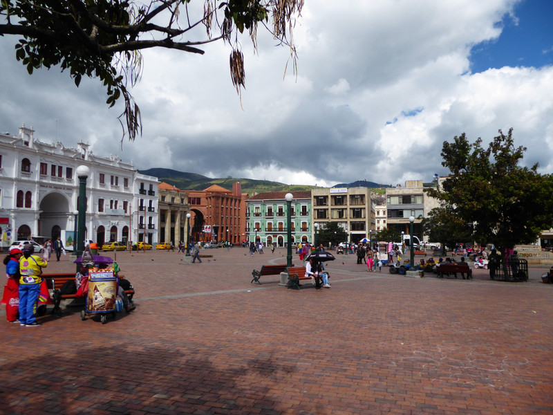 Pasto's central plaza
