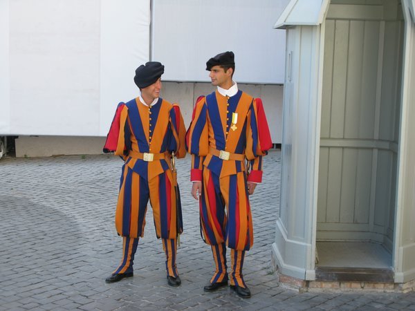 More relaxed Swiss guards