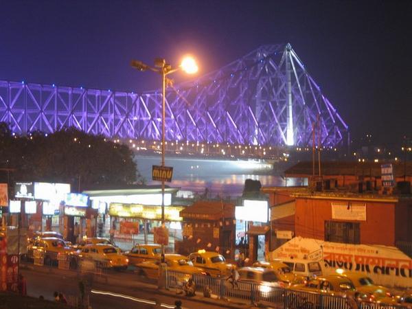 Howrath bridge by night