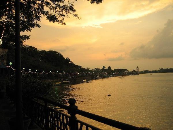 Sarawak River at dusk
