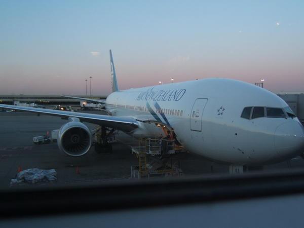 My plane to New Zealand from SFO