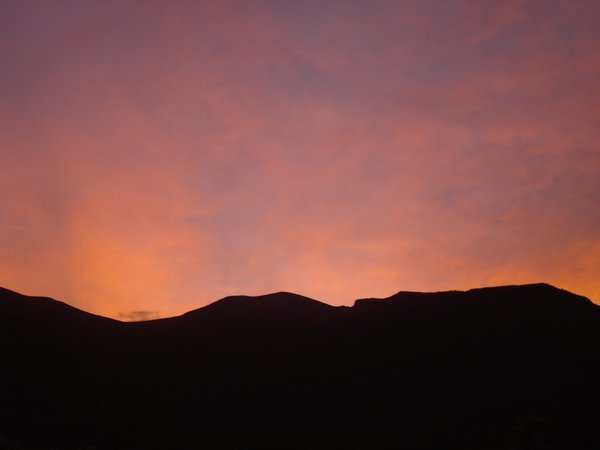 Sunset over Salar de Uyuni