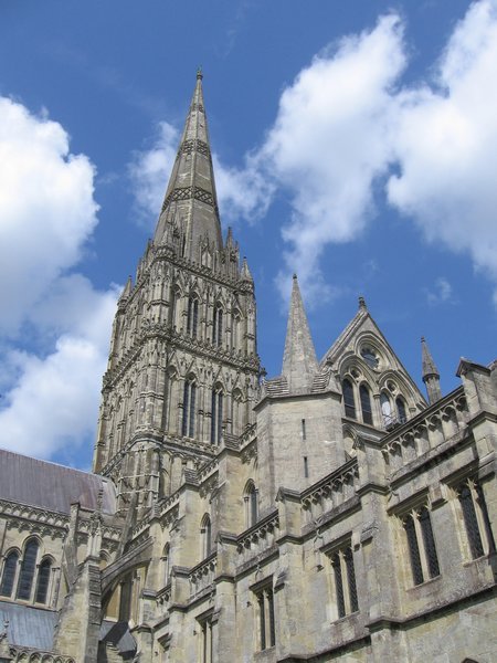 Salisbury Cathedral spire.