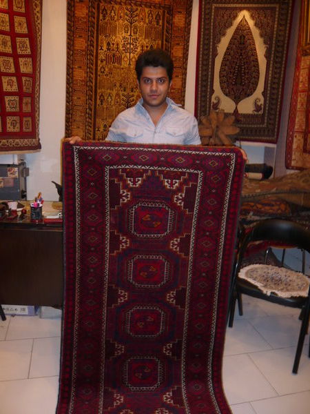 Majid with the London carpet