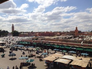 Lunch with a view over Djemaa El Fna