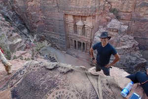 High Above the Treasury in Petra