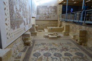 Floor Mosaics at the Memorial Church of Moses