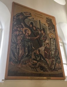 Mosaics at St. George's Greek Orthodox Church in Madaba