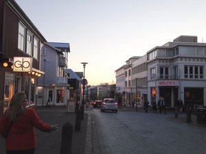 Approaching Midnight in Reykjavik
