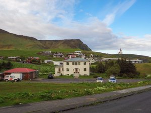 Driving Through The Town of Vik