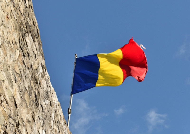 Romanian Flag at Poenari Castle