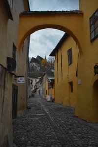 The Narrow Streets of Sighisoara's Old Town